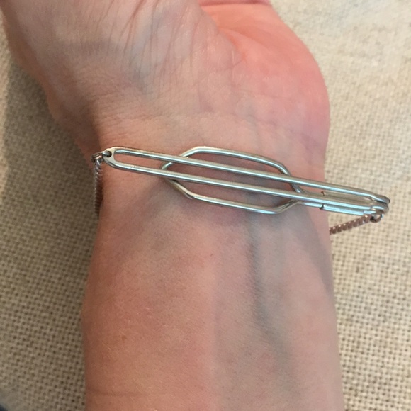 Vintage Men’s Sterling Tie Bar/Clip Initials E & G - Picture 6 of 8